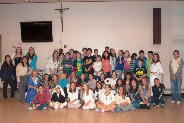 Students in youth group